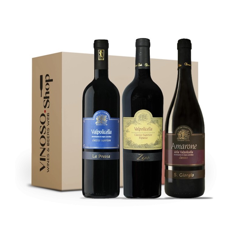 Tasting Box 3 bottiglie – Esperienza di Valpolicella: 3 Rossi Boscaini Carlo