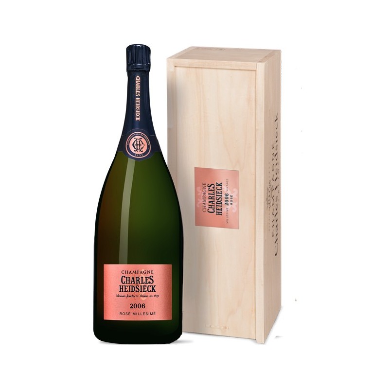 Champagne Aoc Rosé Brut Millésimé 2006, Jeroboam, Wooden Case, Charles Heidsieck