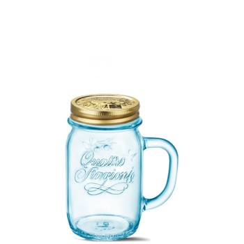 Bormioli Rocco Quattro Stagioni Vaso Con Manico 41,5 Cl Azzurro