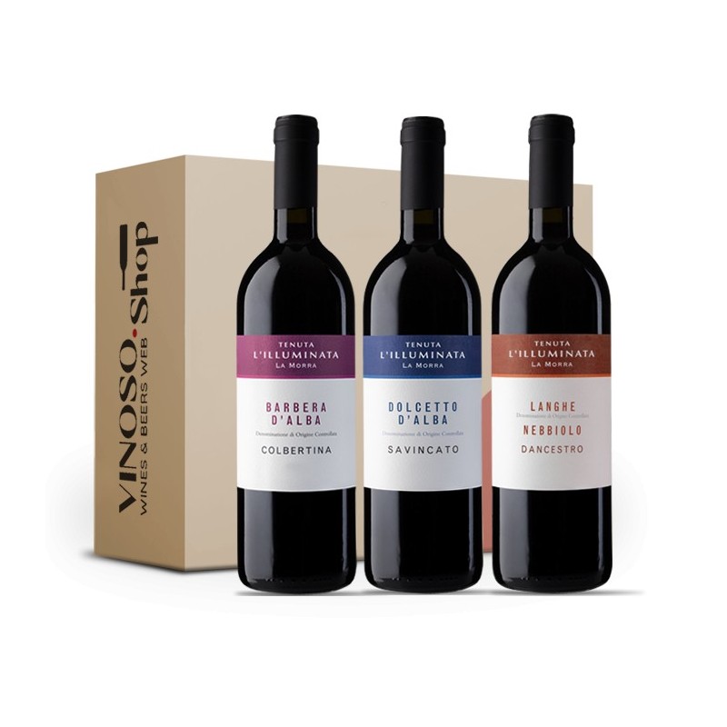 Tasting Box 3 Bottles – Discover Langa Wines: 3 Red Wines Tenuta L’Illuminata