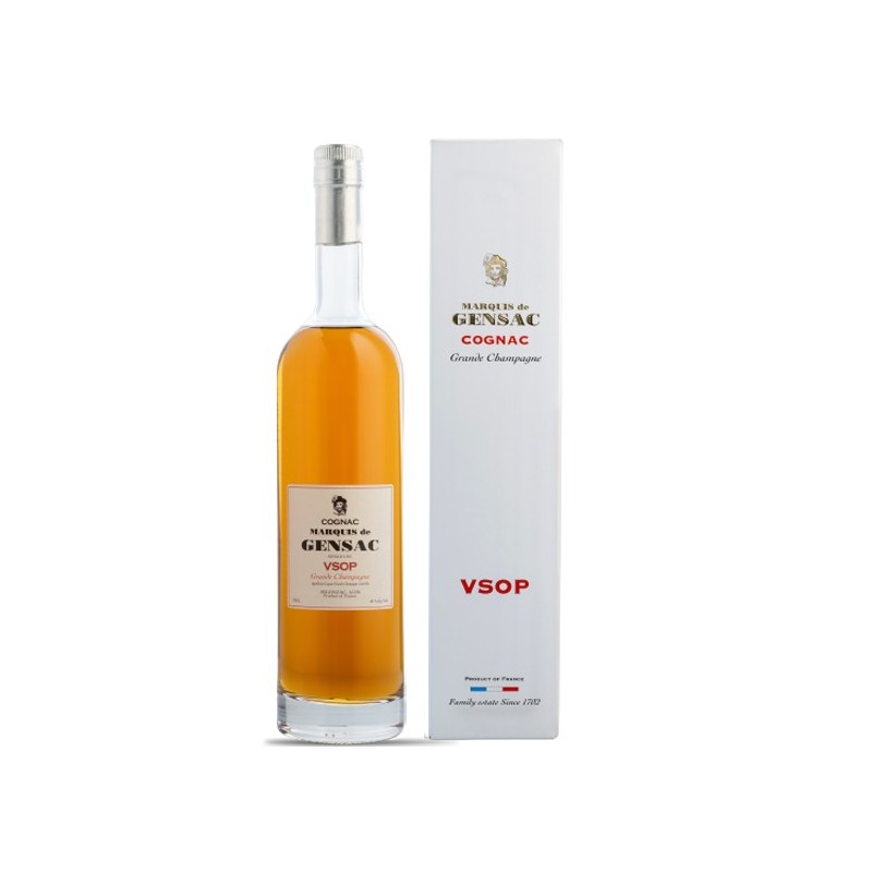 Cognac VSOP Grande Champagne 1er Cru, Astucciato, Marquis de Gensac Cognac VSOP Grande Champagne 1er Cru, Astucciato, Marquis de Gensac