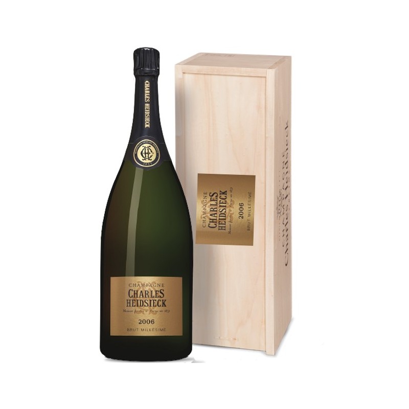 Champagne Aoc Brut Millésimé 2006, Jéroboam, Cassa Legno, Charles Heidsieck