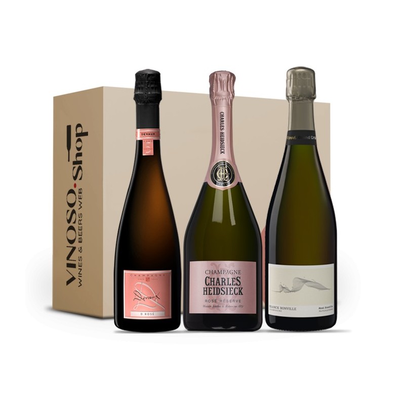 Tasting Box 3 bottiglie – Champagne Rosé per San Valentino