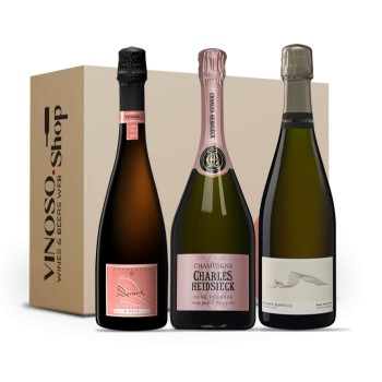 3 BOTTLES OF CHAMPAGNE ROSE' Valentine's Day