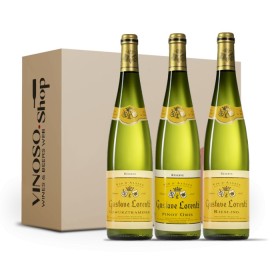 3 bottles of white wine from Alsace Riesling-Pinot Gris-Gewutztraminer