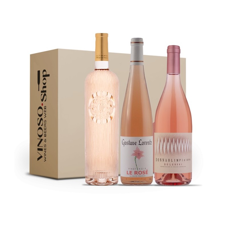 Tasting Box 3 Bottles – Rosé Trio Provence, Alsace & Bolgheri
