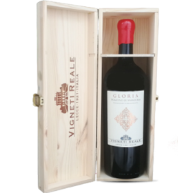 Primitivo di Manduria Doc Gloria 2021 Magnum Vigneti Reale Wooden Box