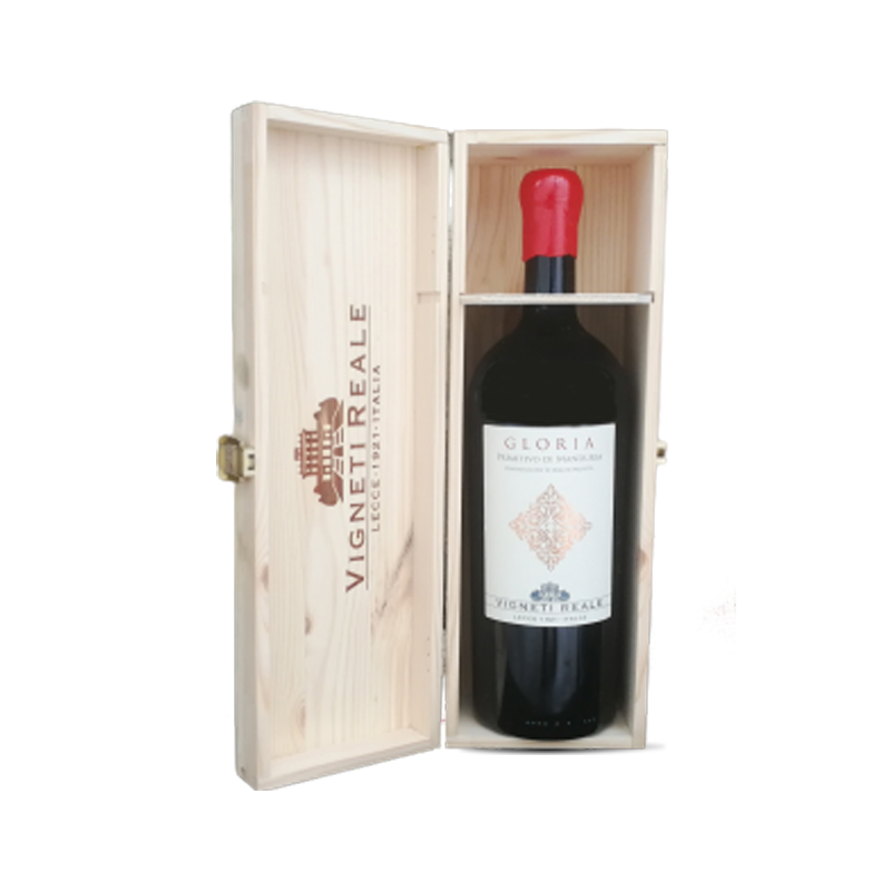 Primitivo di Manduria Doc Gloria 2021, Magnum, Wooden Case, Vigneti Reale