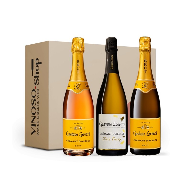 Tasting Box 3 bottiglie – Crémant d’Alsace Brut, Rosé & Zero Dosage