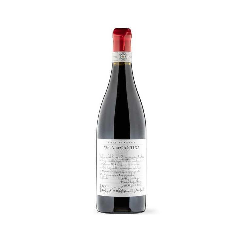 Romagna Sangiovese Predappio Doc Nota di Cantina Madonna del Pruno in Anfora 2020, Drei Donà - Tenuta La Palazza