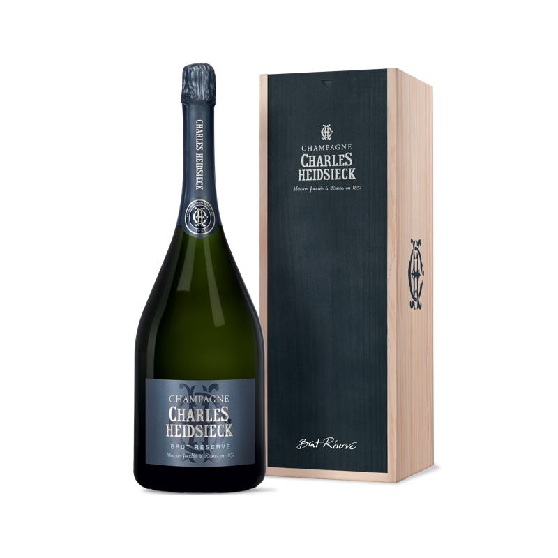 Champagne Aoc Brut Réserve, Jéroboam, Cassa Legno, Charles Heidsieck
