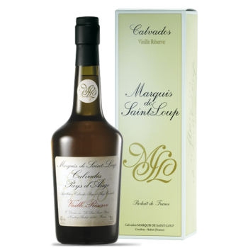 Calvados Pays d'Auge AOC Vieille Réserve Astucciato Marquis de Saint Loup Gift Box