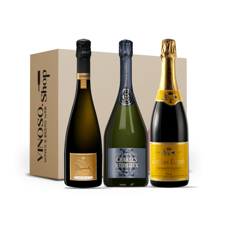 Tasting Box 3 Bottles – French Brut Bubbles: 3 Selected Cuvées
