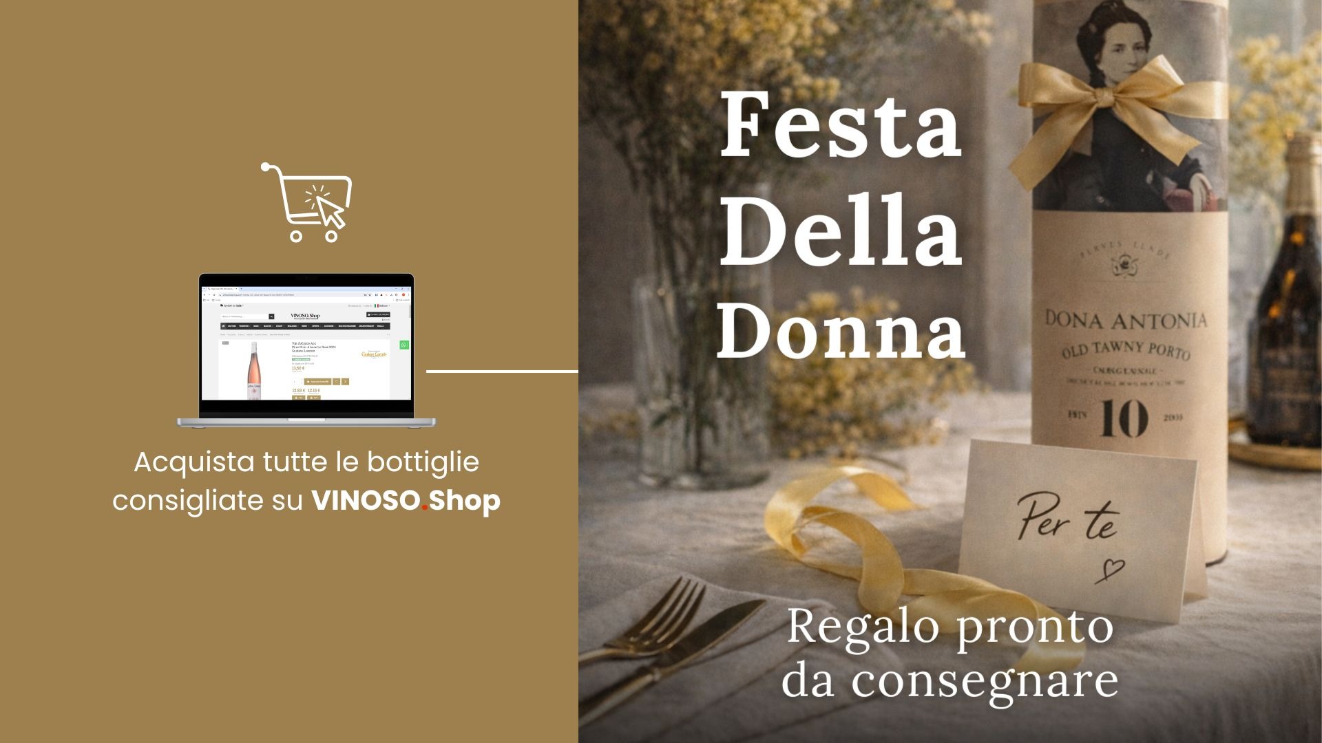 Regalo per la Festa della Donna: vini e confezioni Festa della Donna da scegliere su Vinoso.shop