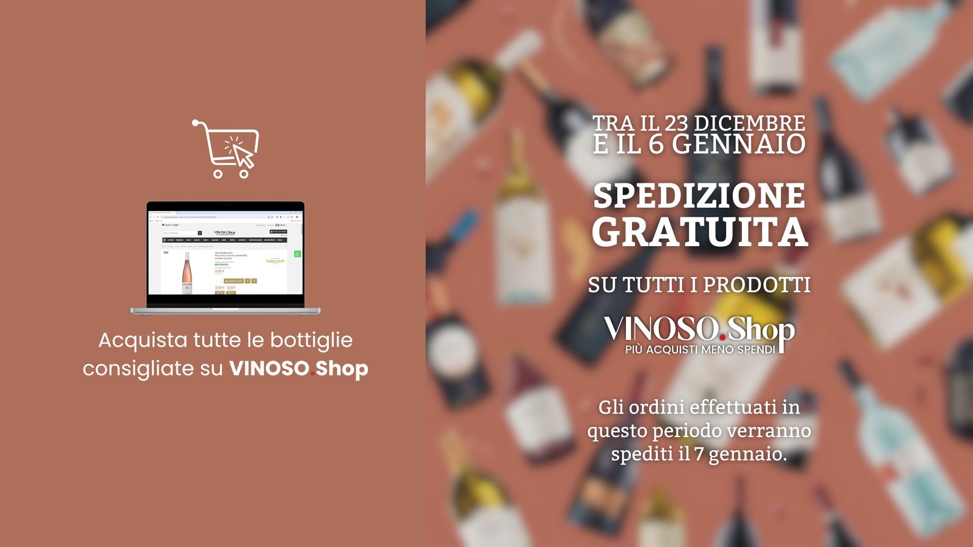 spedizione gratuita tra il 23 dicembre 2024 e il 6 gennaio 2025