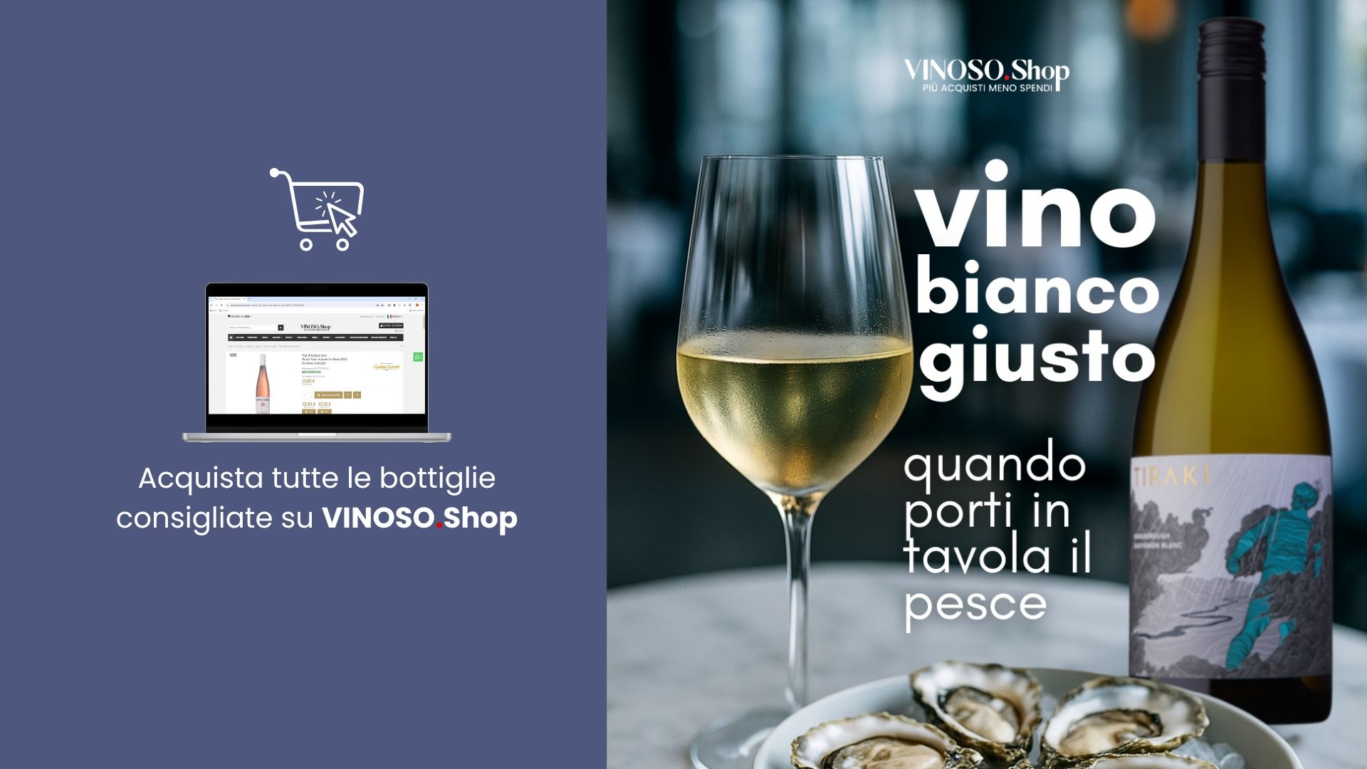 Vino bianco per pesce: guida completa all’acquisto su VINOSO.Shop