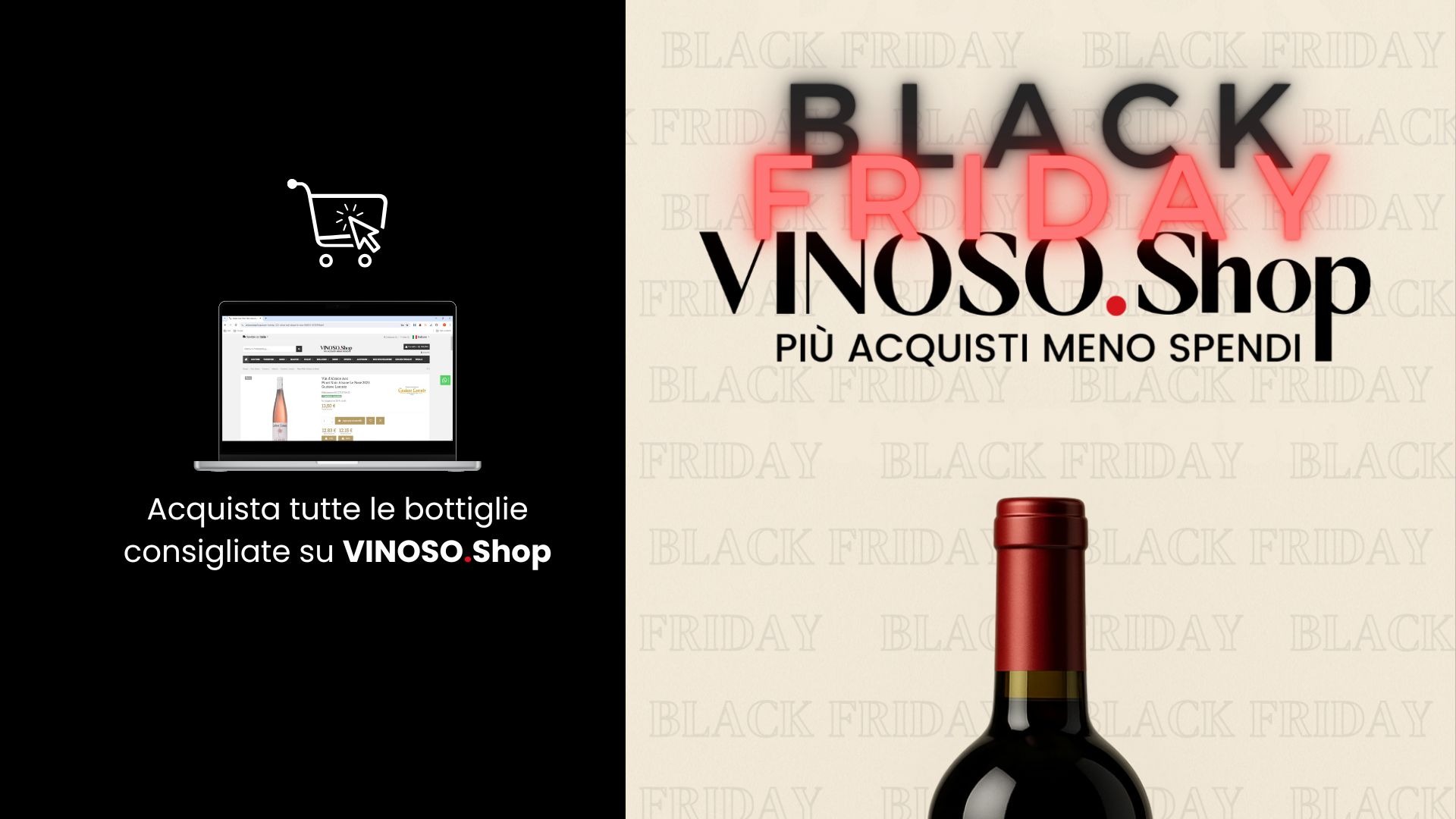 Black Friday 2025: Vini rossi quotidiani in offerta su Vinoso.Shop