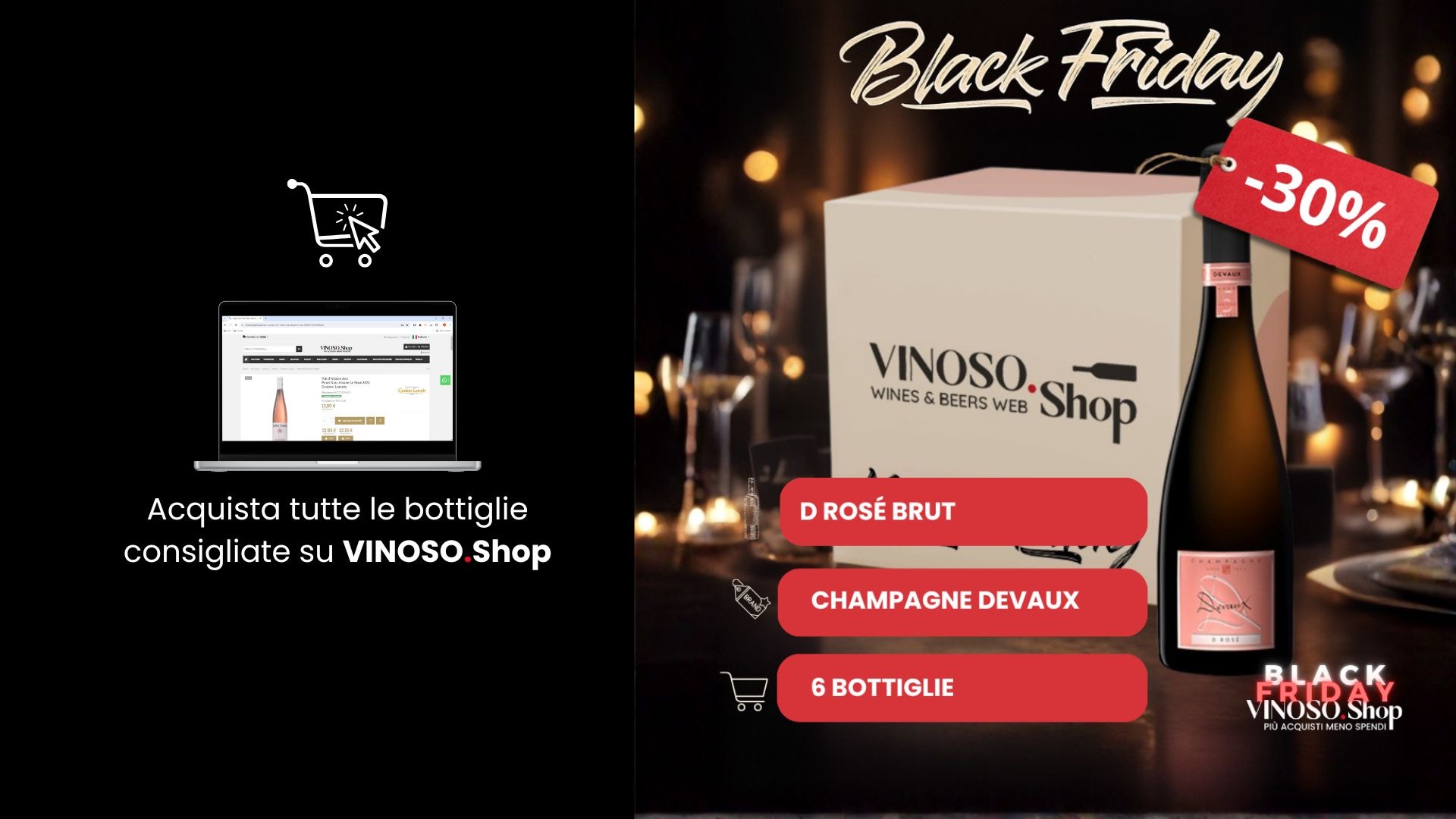 Offerte Champagne Black Friday: guida completa alle bollicine in sconto su Vinoso.Shop
