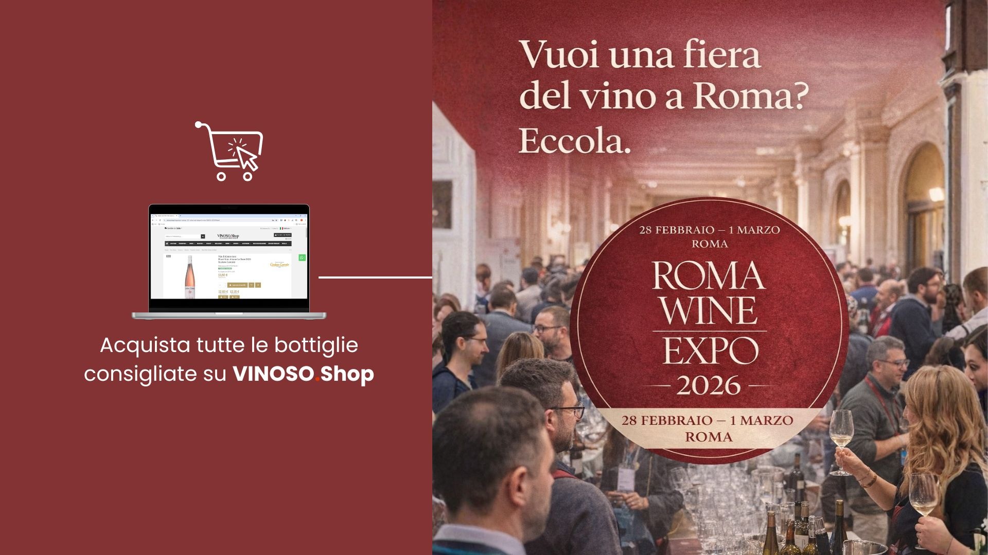 Roma Wine Expo 2026: date, programma e come partecipare all’evento del vino a Roma